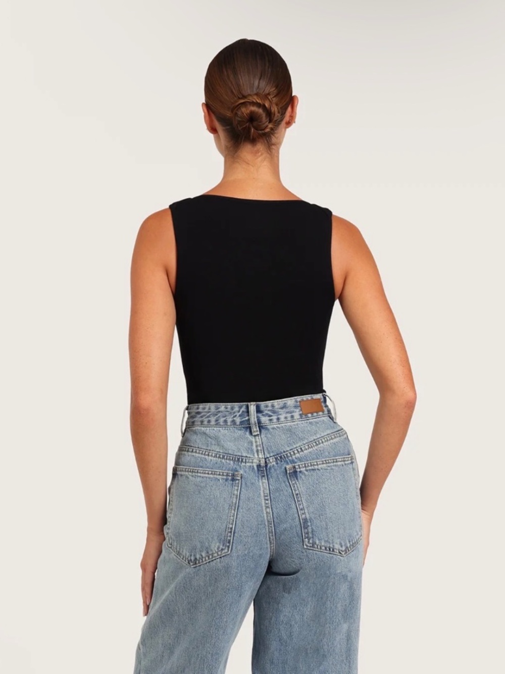 Boody Ribbed Boat Neck Bodysuit - Picture 2 of 7